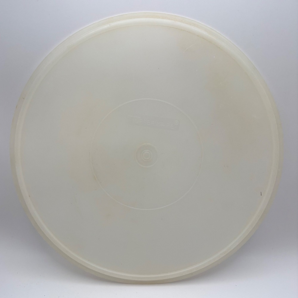 Vintage Tupperware Replacement Lid 224 White 12" Round Seal Only